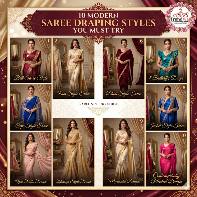 10 Modern Saree Draping Styles You Must Try
