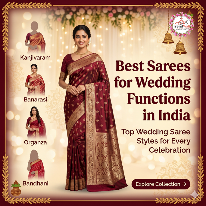 Best Sarees for Wedding Functions in India