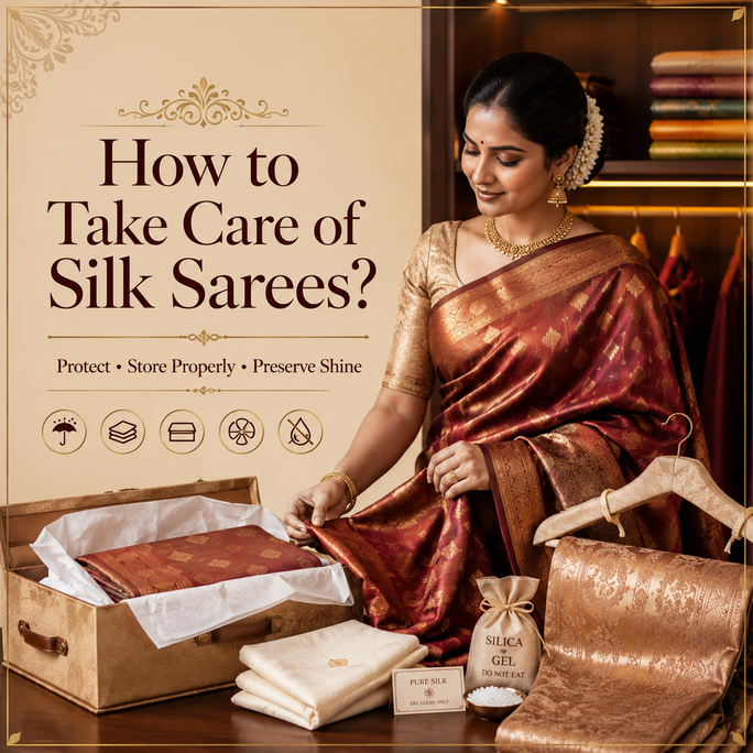 How to Take Care of Silk Sarees?