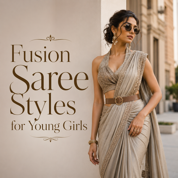 Fusion Saree Styles for Young Girls