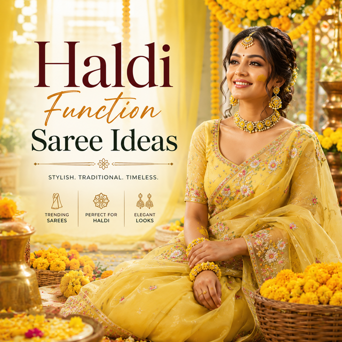 Haldi Function Saree Ideas