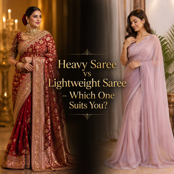 Heavy Saree vs Lightweight Saree – Which One Suits You?