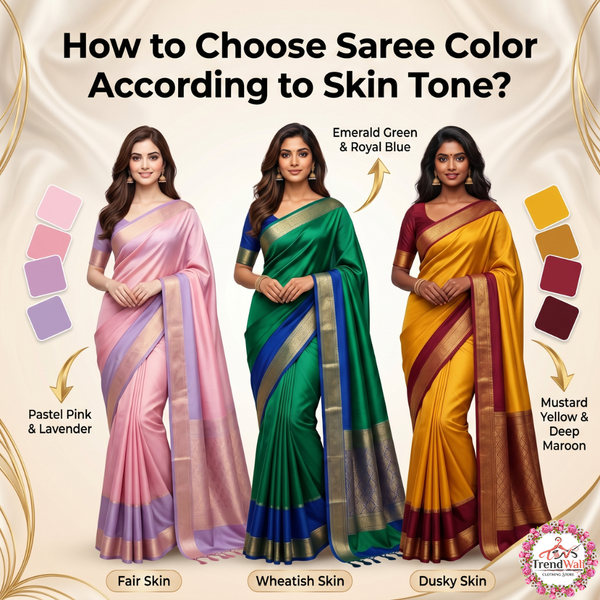 How to Choose Saree Color According to Skin Tone?