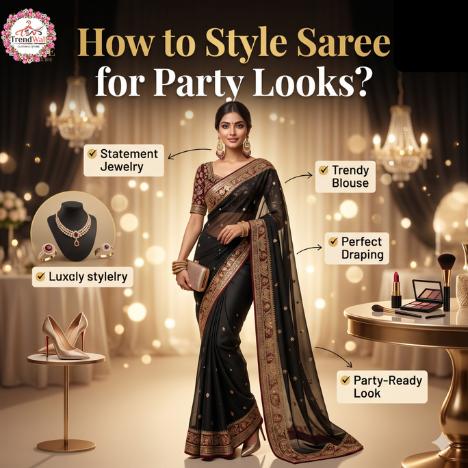 How to Style Saree for Party Looks?