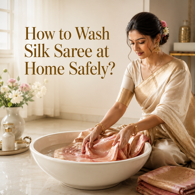 How to Wash Silk Saree at Home Safely?