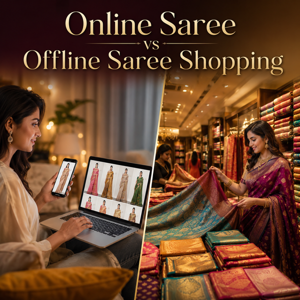 Online Saree vs Offline Saree Shopping