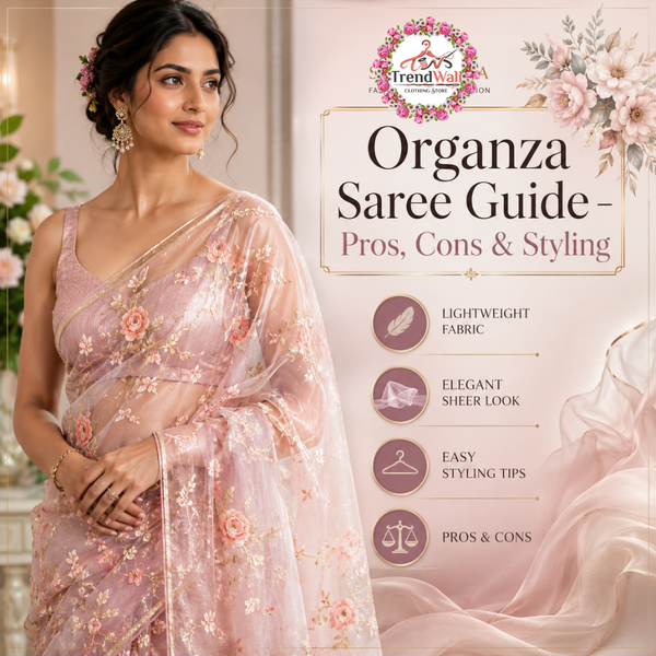 Organza Saree Guide – Pros, Cons & Styling