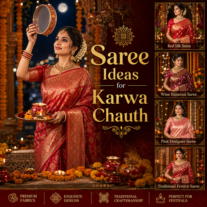Saree Ideas for Karwa Chauth