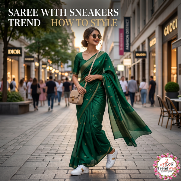 Saree with Sneakers Trend – How to Style