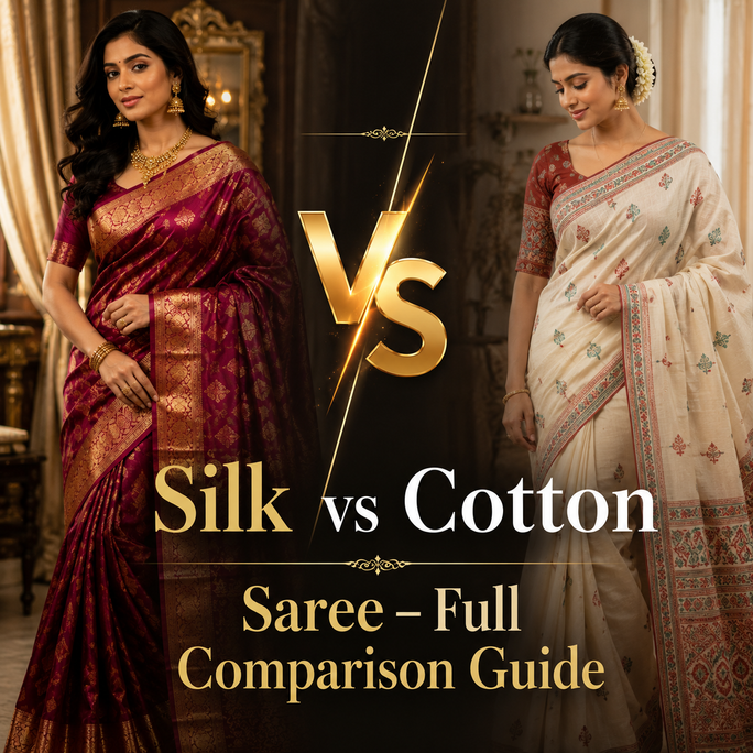 Silk vs Cotton Saree – Full Comparison Guide