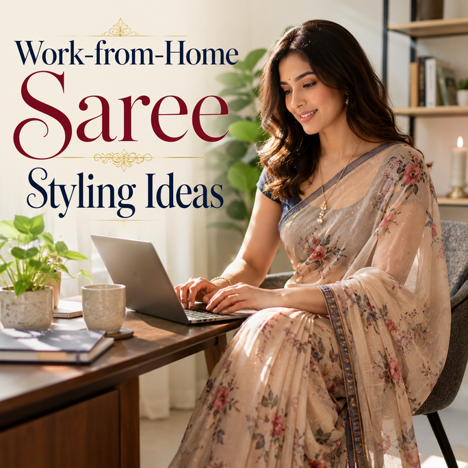 Work-from-Home Saree Styling Ideas