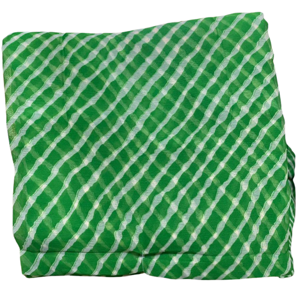 Green Elegance Leheriya Saree