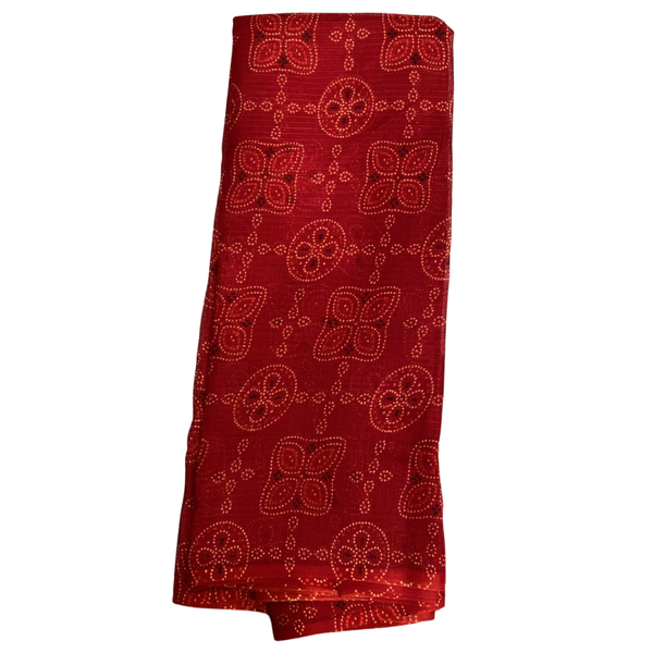 Ruby Red Chunari Doriya Saree