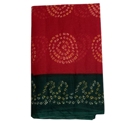 Peacock Border Chunari Doriya Saree Without Blouse