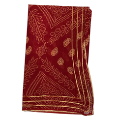 Suhag Red Chunari Doriya With Blouse