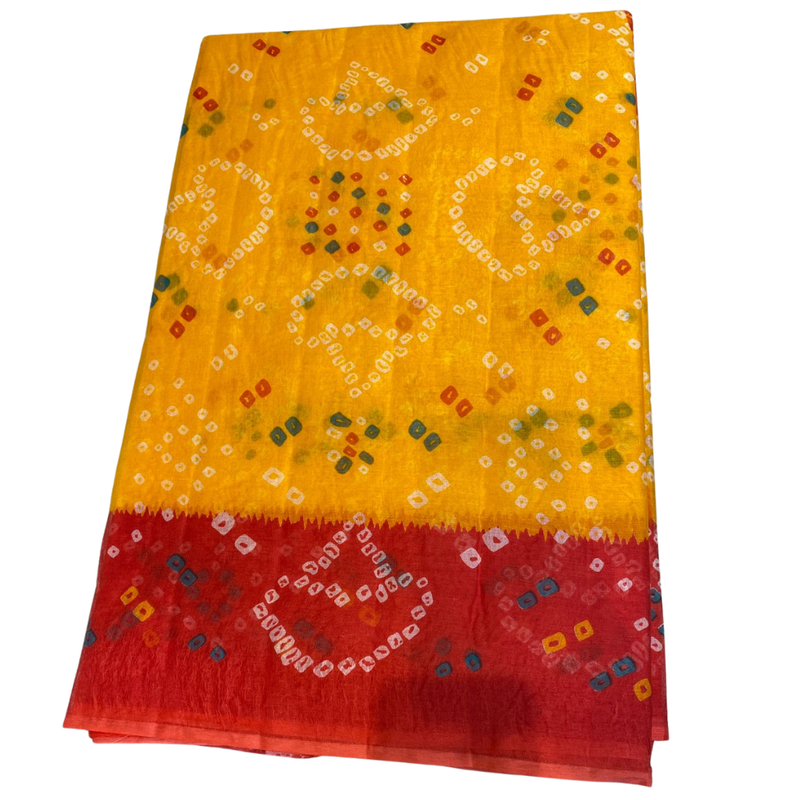 Sunrise Chunari Doriya Saree With Blouse