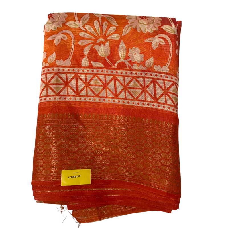 Sunset Glow Silk Saree